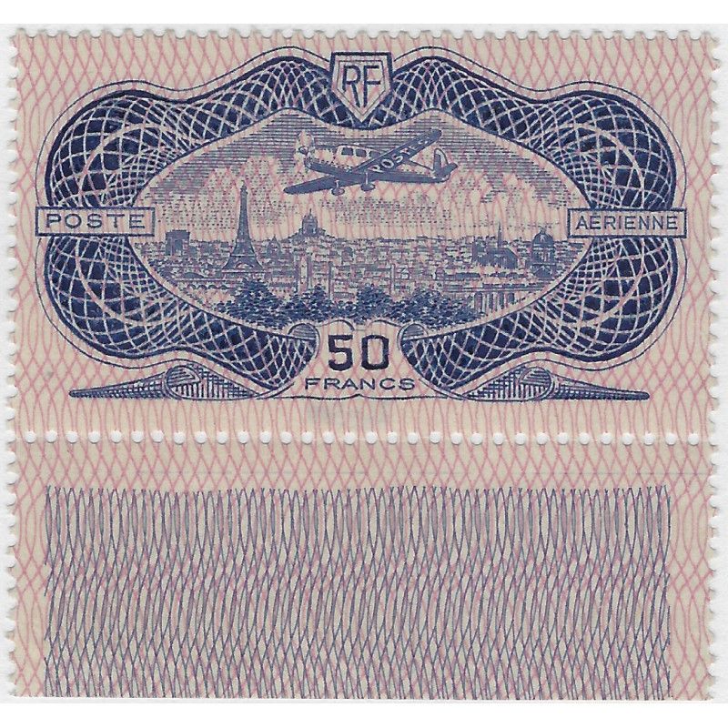 Timbre poste aérienne de France N°15 Bdf neuf** SUP.