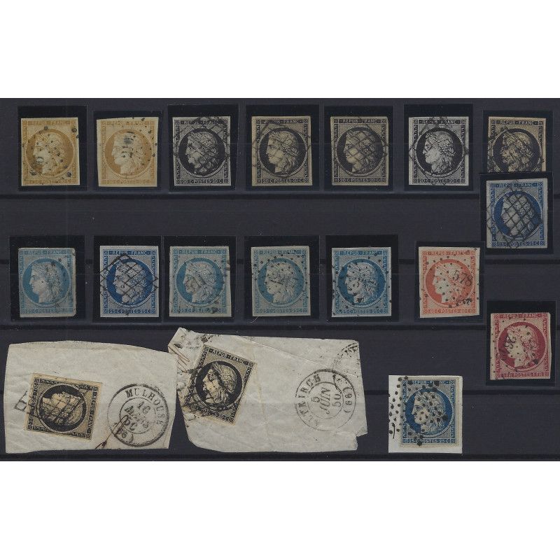 Cérès première émission lot de timbres oblitérés à saisir !