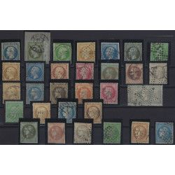 Classiques de France lot de timbres oblitérés à saisir.