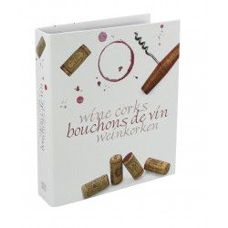 Album illustré pour collectionner bouchons de vin.