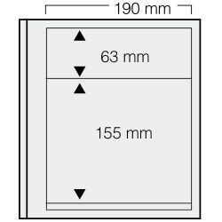 Feuilles Safe spécial-dual 2 bandes pour blocs, timbres-poste.