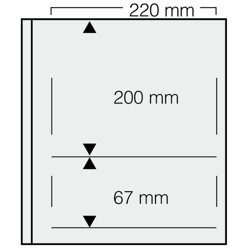 Feuilles Safe spécial-dual 2 bandes pour enveloppes, blocs.