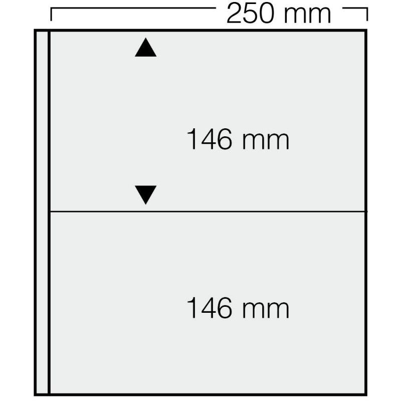 Feuilles Safe spécial-dual à 2 bandes pour enveloppes prêts à poster.