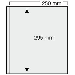 Feuilles Garant Safe à 1 bande pour blocs, mini-feuilles de timbres.