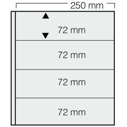 Feuilles Garant Safe à 4 bandes pour timbres-poste.