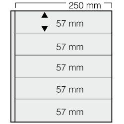 Feuilles Garant Safe à 5 bandes pour timbres-poste.