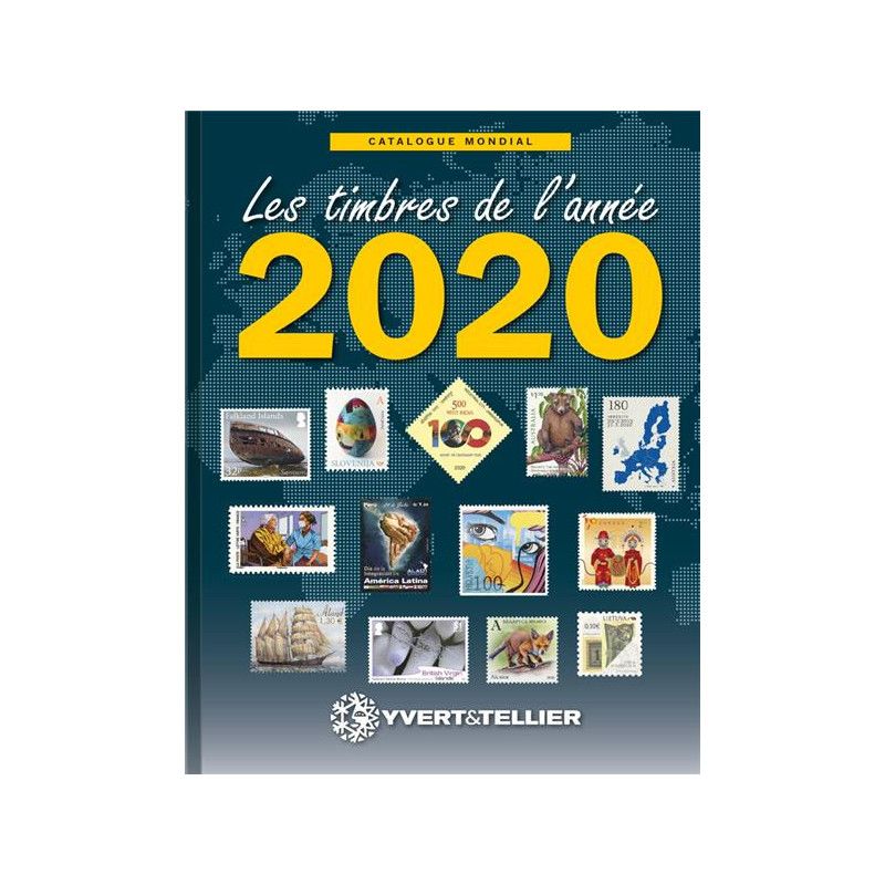 Catalogue Mondial des nouveautés de timbres 2020 en couleurs.