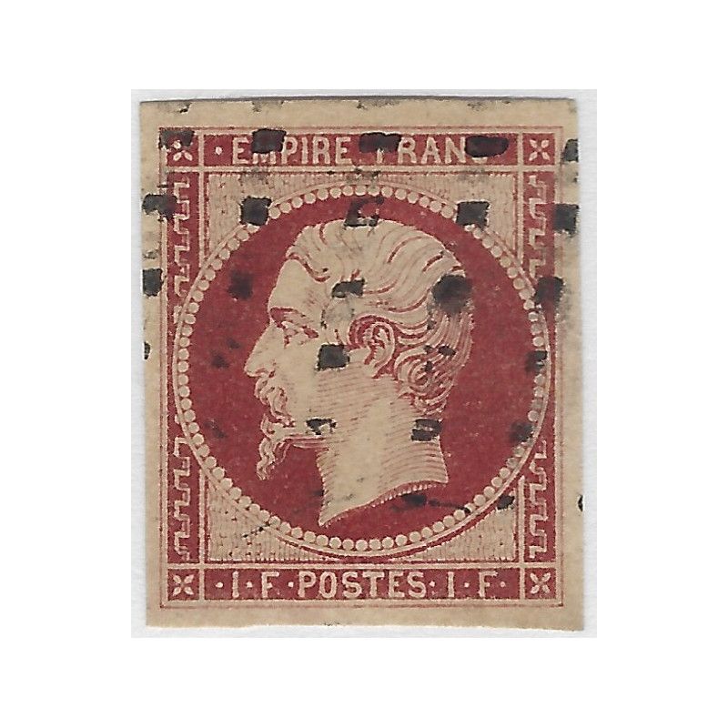 Empire non dentelé timbre de France N° 18 a oblitéré, SUP.R