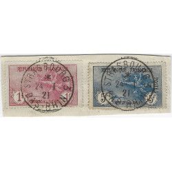 Orphelins de guerre, timbres de France N°154-155 oblitéré, SUP. R