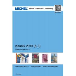 Catalogue de cotation Michel, timbres des iles Caraïbes tome 2 - 2019.