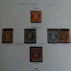 Collection timbres de France 1849 - 1962 neufs - oblitérés, TB / SUP.