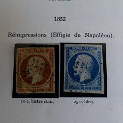 Collection timbres de France 1849 - 1962 neufs - oblitérés, TB / SUP.