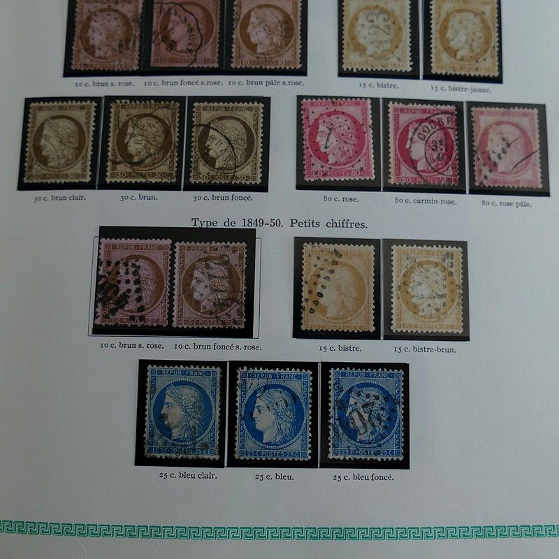 Timbre Cérès Vermillon 1849-1850 - Collection