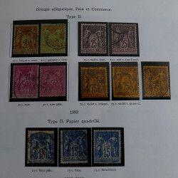 Collection timbres de France 1849 - 1962 neufs - oblitérés, TB / SUP.