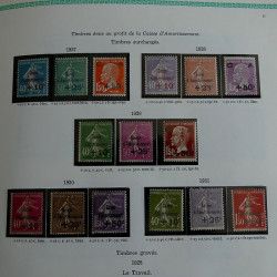 Collection timbres de France 1849 - 1962 neufs - oblitérés, TB / SUP.