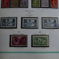 Collection timbres de France 1849 - 1962 neufs - oblitérés, TB / SUP.