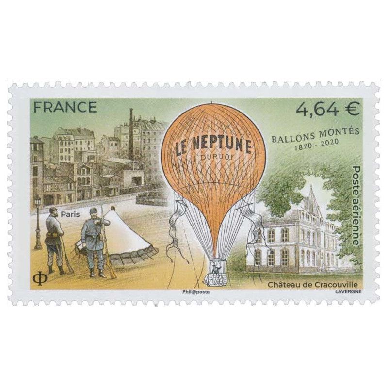 Timbre poste aérienne N°84 Le Neptune neuf**.