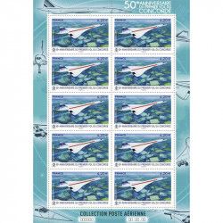 Feuillet 10 timbres Poste aérienne Concorde neuf**.