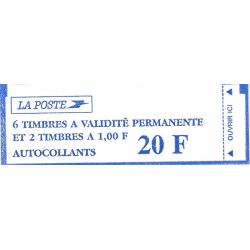 Carnet mixte de 8 timbres type Marianne de Luquet N°1508.