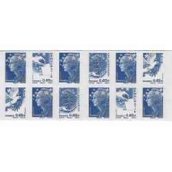 Carnet mixte de 12 timbres bleu Présidence N°1517.