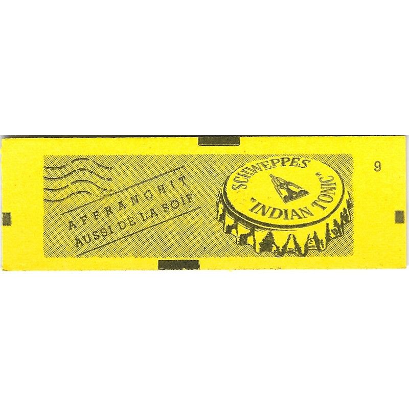 Carnet de 10 timbres Marianne de Briat - Schweppes.