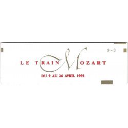 Carnet de 10 timbres Marianne de Briat - Le train Mozart.