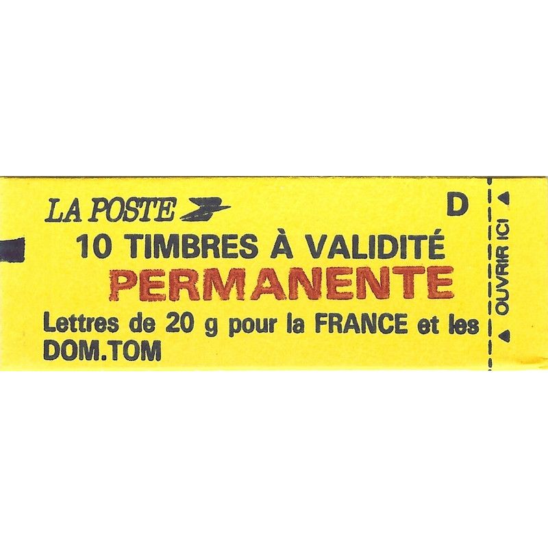 Carnet de 10 timbres TVP Marianne de Briat N°2806-C1.
