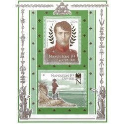 Feuillet doré de 2 timbres Napoléon 1er F5485 neuf**.