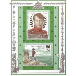 Feuillet doré de 2 timbres Napoléon N°F5485 neuf**.