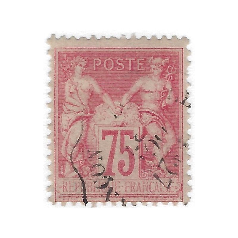 Type Sage timbre de France N°81 oblitéré.