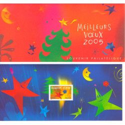 Bloc-feuillet de timbres de France N°79 "Meilleurs vœux étoiles" 2004 neuf** SUP.