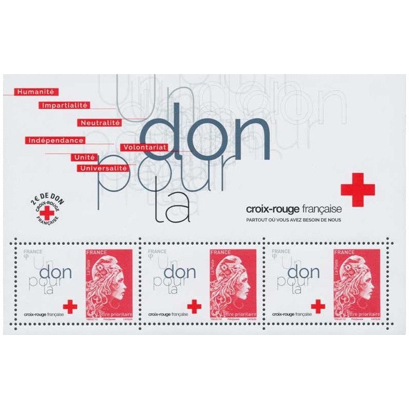 Bloc-feuillet de timbres N°145 Croix-Rouge neuf**.