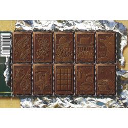 Feuillet de 10 timbres Le chocolat N°F4357 neuf**.