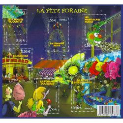 Feuillet de 6 timbres La fête foraine N°F4378 neuf**.