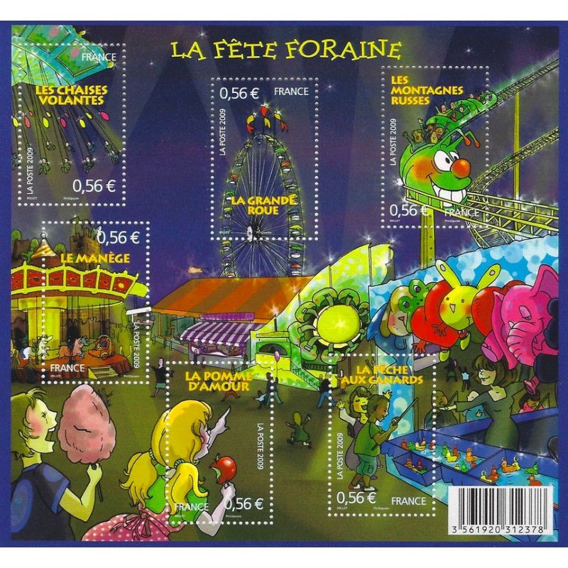 Feuillet de 6 timbres La fête foraine F4378 neuf**.