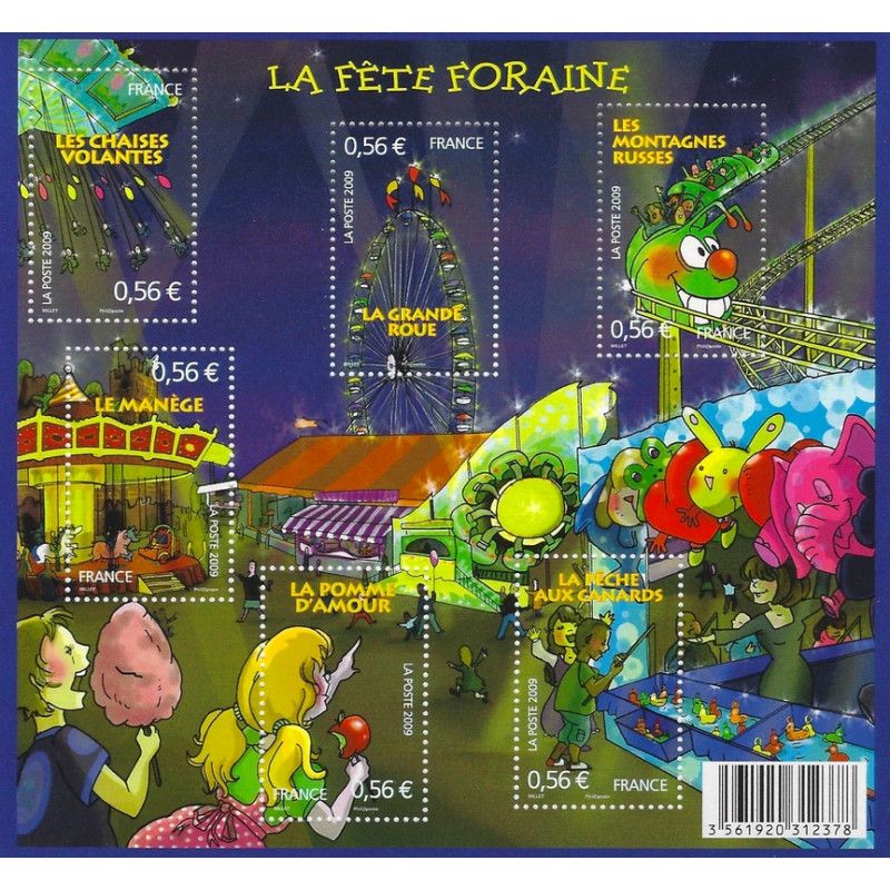 Feuillet de 6 timbres La fête foraine N°F4378 neuf**.
