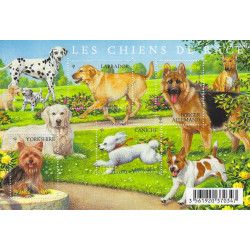 Feuillet de 4 timbres Les Chiens de race F4545 neuf**.