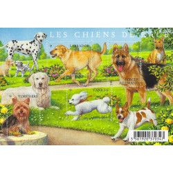 Feuillet de 4 timbres Les Chiens de race N°F4545 neuf**.