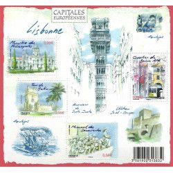 Feuillet de 4 timbres Capitale Européenne Lisbonne F4402 neuf**.