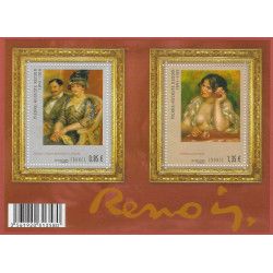Feuillet de 2 timbres Renoir F4406 neuf**.