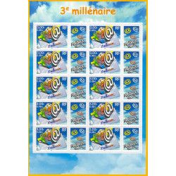 Feuillet de 10 timbres troisième millénaire F3365 neuf**.