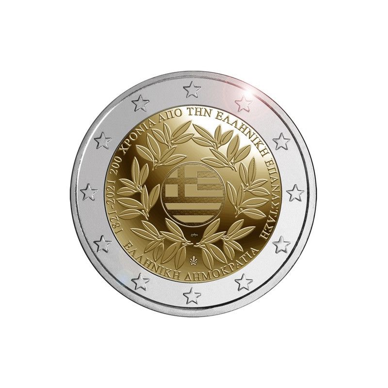 2 euro commémorative Grèce 2021 - Révolution.