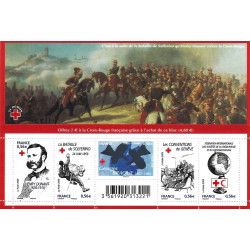 Feuillet de 5 timbres Croix-Rouge F4386 neuf**.
