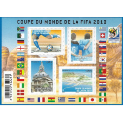Feuillet de 4 timbres Coupe de monde de FIFA F4481 neuf**.