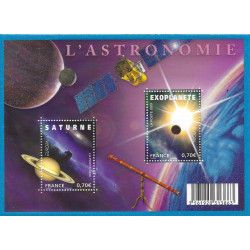 Feuillet de 2 timbres Astronomie F4353 neuf**.