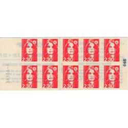 Carnet de 10 timbres Marianne de Briat 2630-C1.