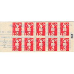 Carnet de 10 timbres Marianne de Briat N°2630-C1.