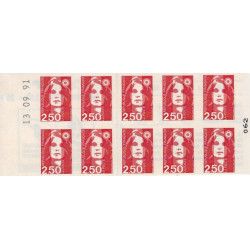 Carnet de 10 timbres Marianne de Briat N°2720-C2.