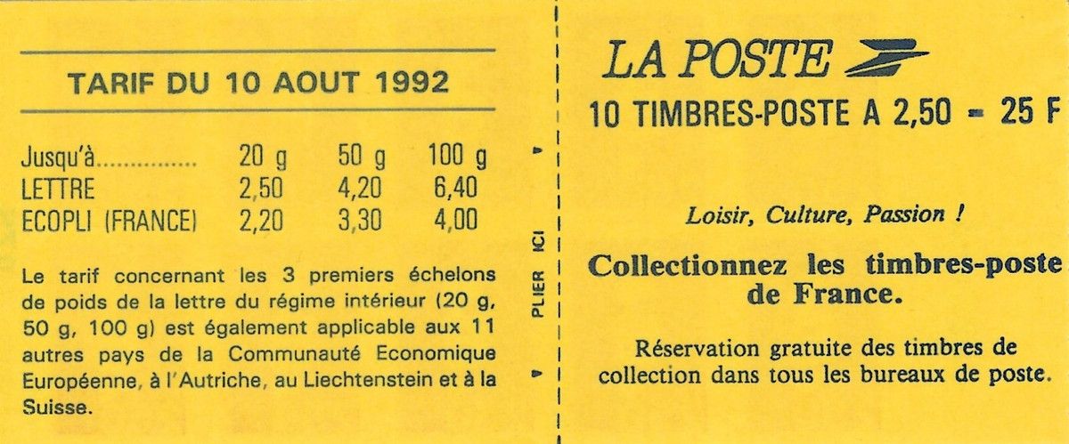 Timbre : Collectionnez le carnets de timbres Marianne