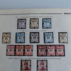 Collection timbres de Monaco 1885-1967 neufs en album Thiaude, TB / SUP.